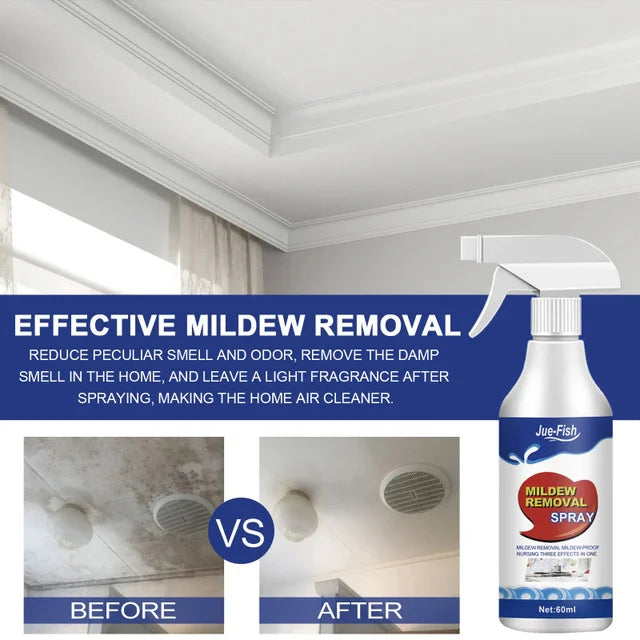 Mildew Removal Spray Bathroom Tile Walls Ceiling Prevention Mold Deodorizing Stain Remove Decontaminate Household Mildew Cleaner