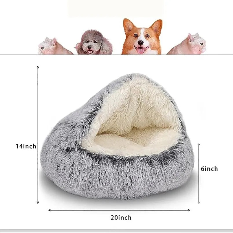 Calming Plush Dog Bed