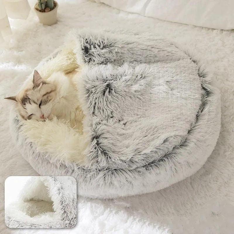 Calming Plush Dog Bed