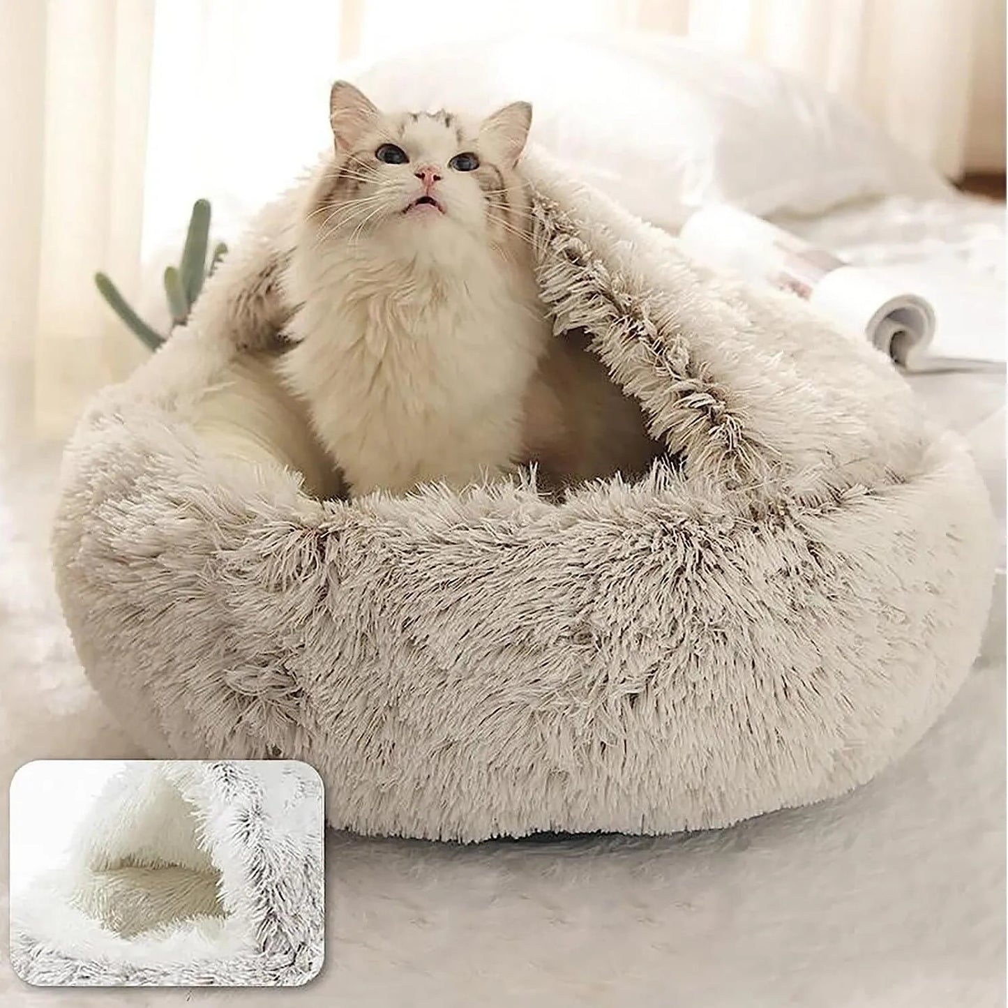 Calming Plush Dog Bed