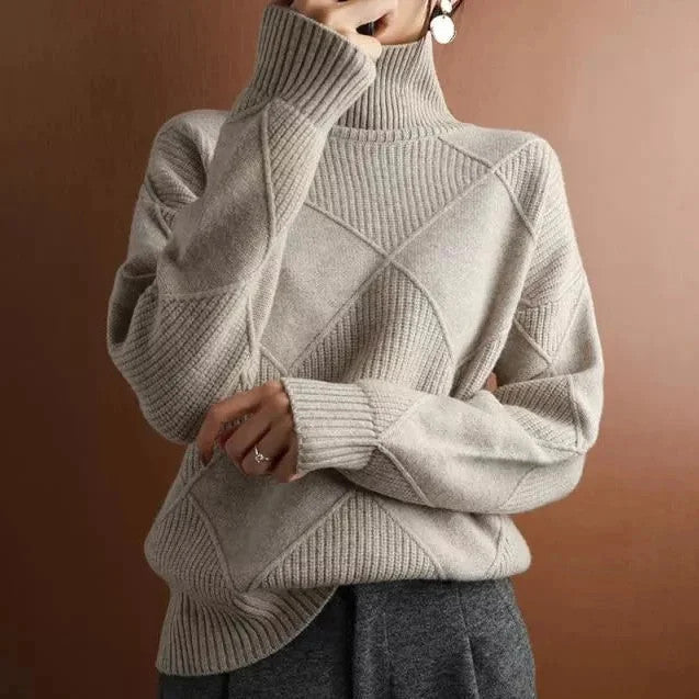 ☃Winter Hot Sale 70% OFF🔥-CASHMERE TURTLENECK SWEATER CARDIGAN