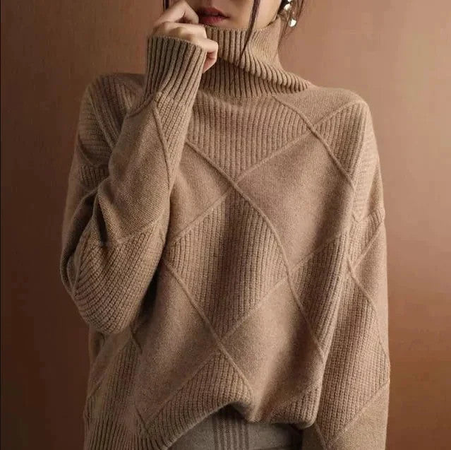 ☃Winter Hot Sale 70% OFF🔥-CASHMERE TURTLENECK SWEATER CARDIGAN